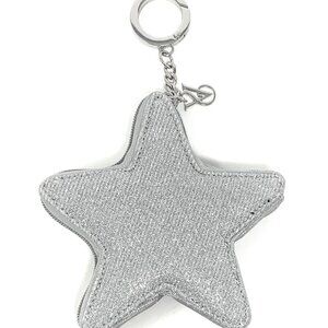 Victoria's Secret Silver Star Coin Purse Keychain